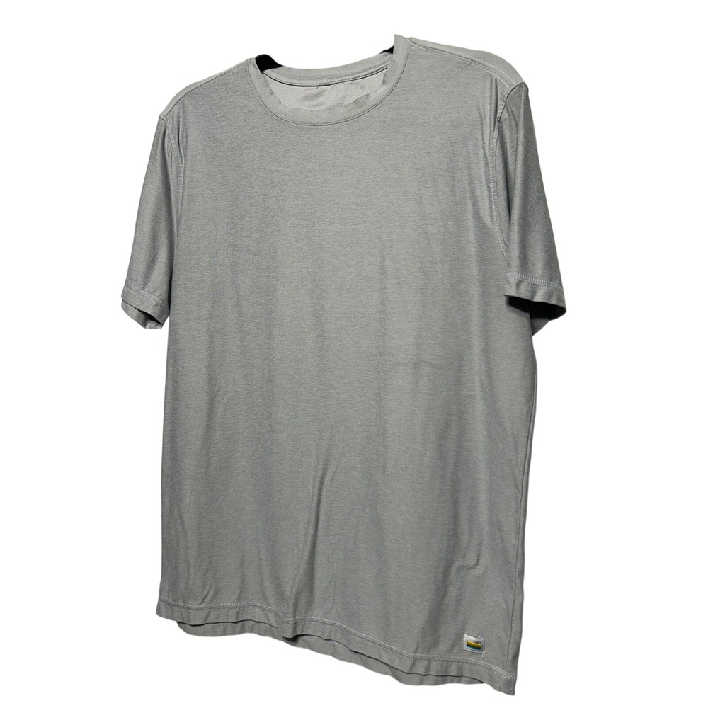 Vuori Lightweight Short Sleeve Crewneck Performance Tee Mist 21" Wide 28" Long